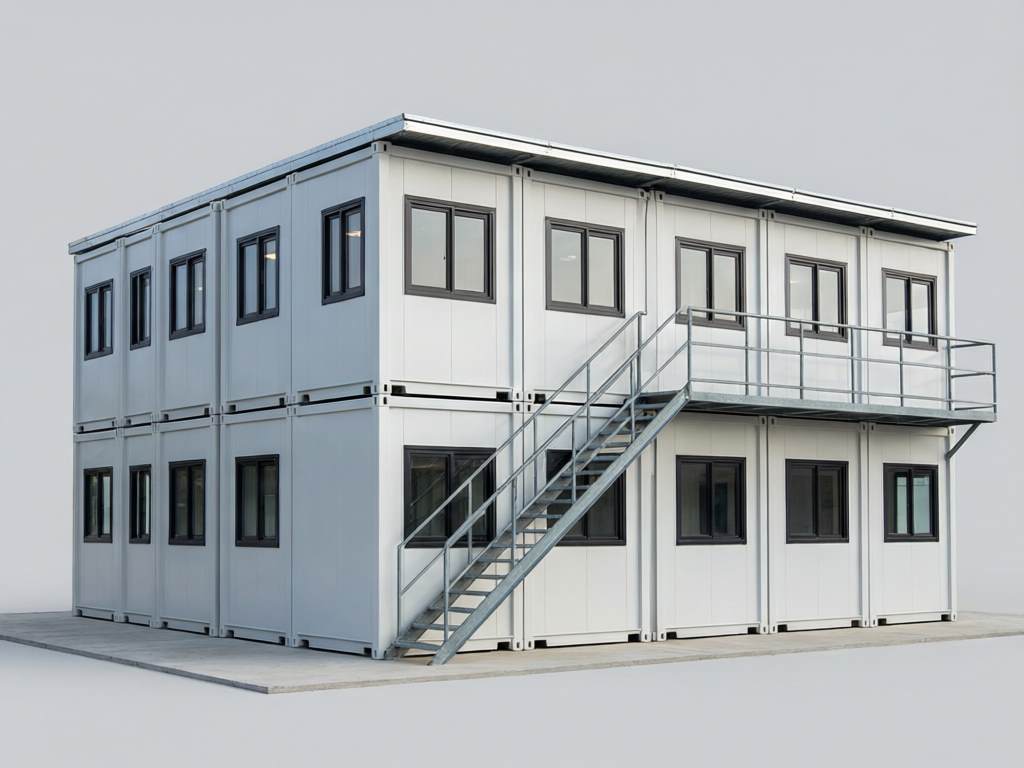 Two-Story Prefab Dormitory House (6 Rooms)